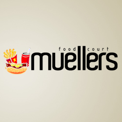 Muellers Food Court  Logo Design