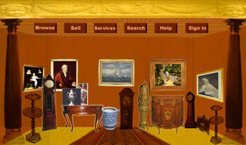 Antique Online Store Web Design