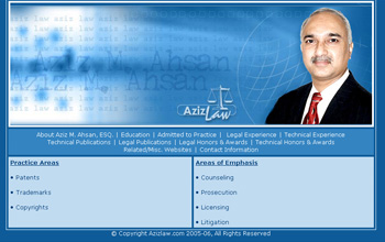 Aziz Law Web Design